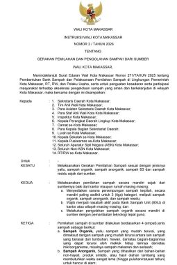 Instruksi Wali Kota Terbit, Sampah di Makassar Wajib Dipilah dari Rumah